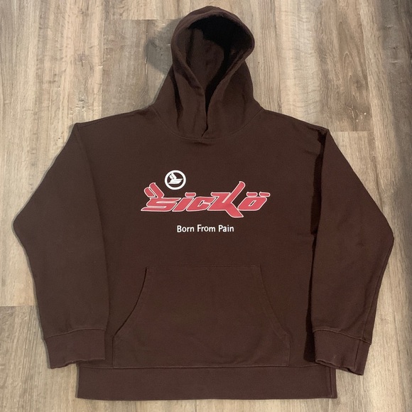 Travis Scott Brown Sicko Graphic Hoodie